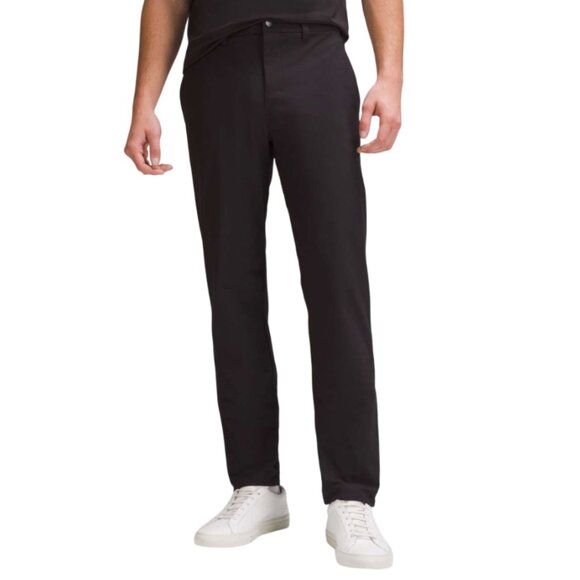 Lululemon ABC Classic Fit Commission Trouser Pants Mens 34 Black Warpstreme - Picture 13 of 13
